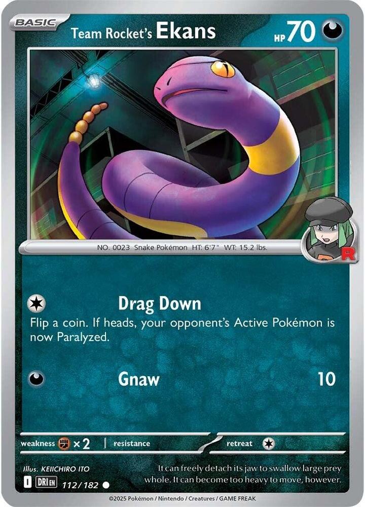 Team Rocket's Ekans - SV10: Destined Rivals (DRI)