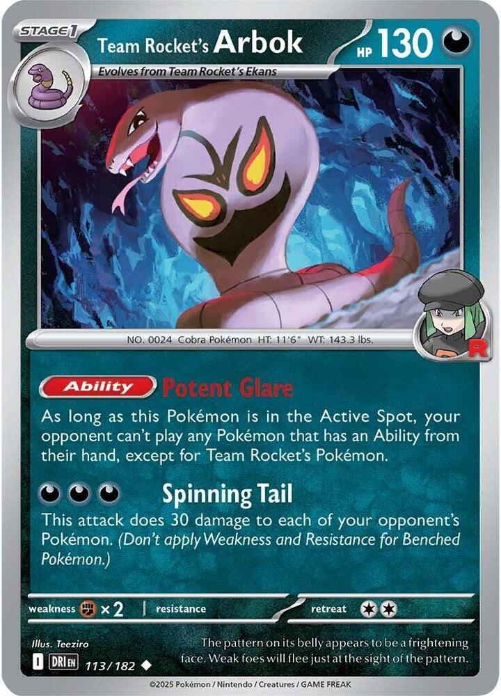 Team Rocket's Arbok - SV10: Destined Rivals (DRI)