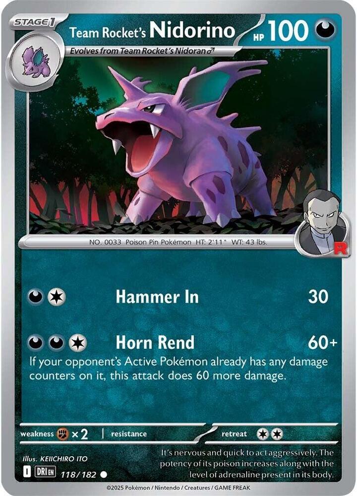 Team Rocket's Nidorino - SV10: Destined Rivals (DRI)