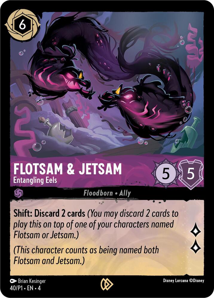 Flotsam & Jetsam - Entangling Eels - Disney Lorcana Promo Cards (DLPC) 