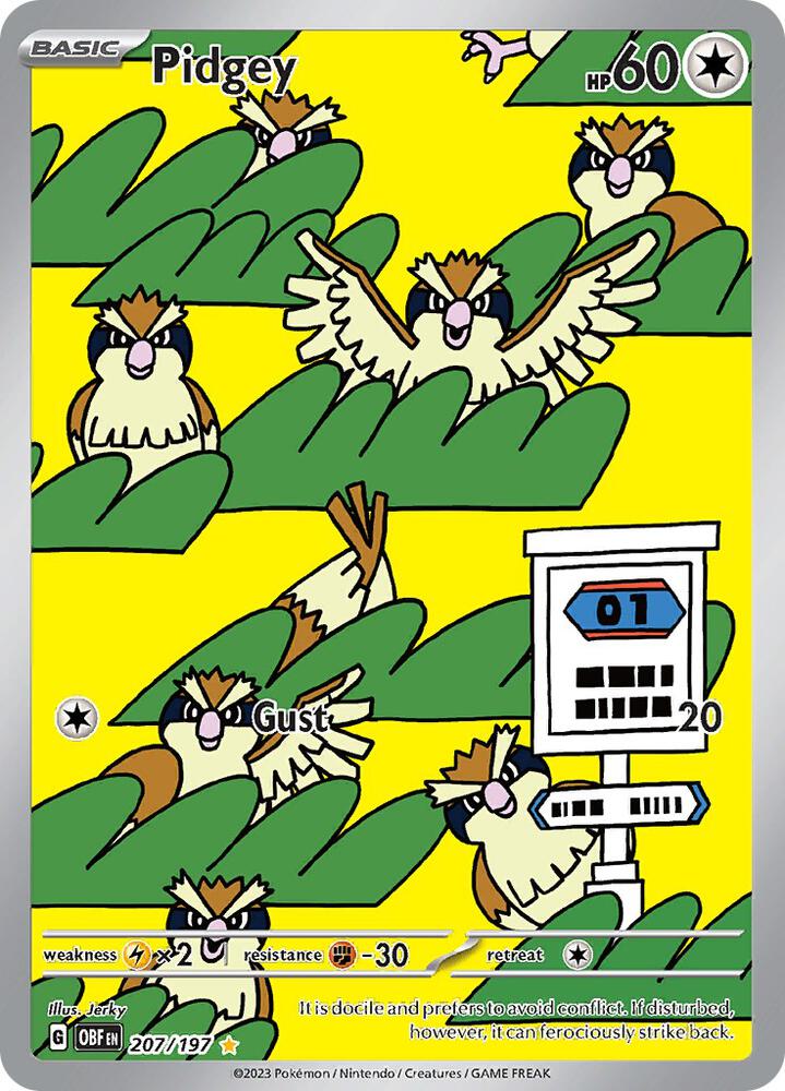 Pidgey - SV03: Obsidian Flames 207/197