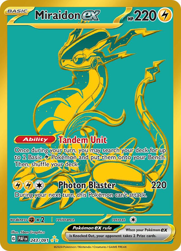 Miraidon ex - SV: Paldean Fates 243/091