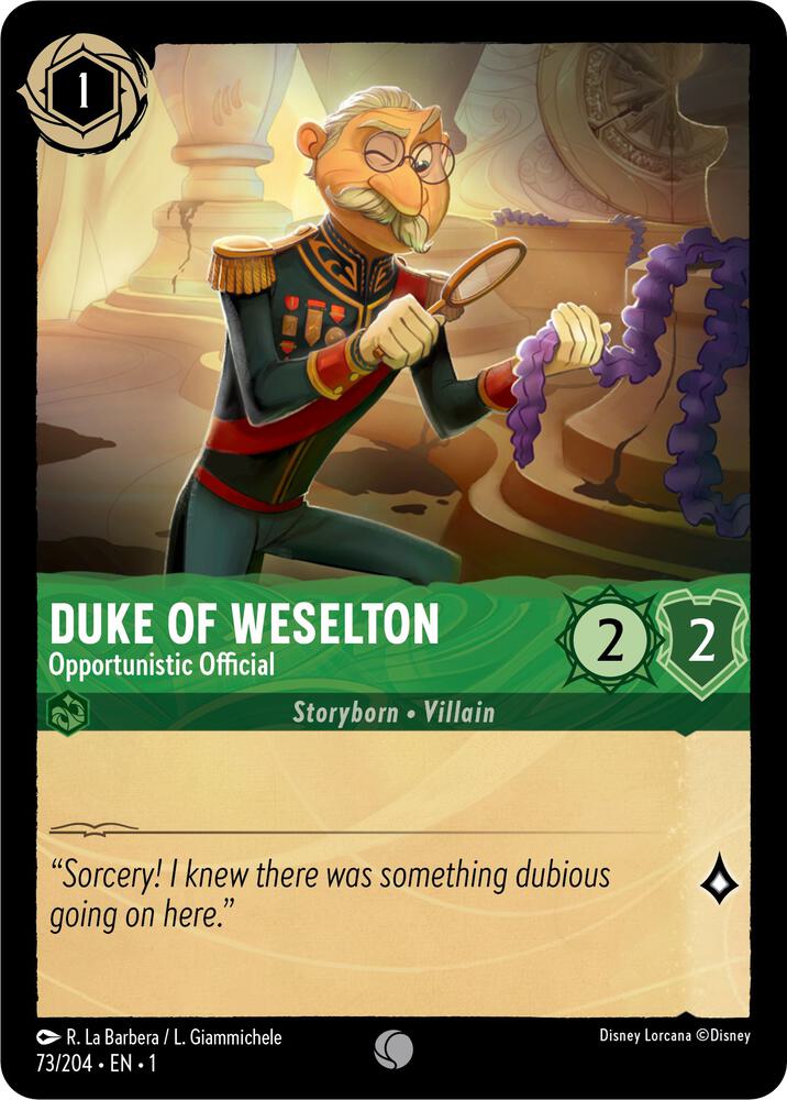Duke of Weselton - Opportunistic Official - The First Chapter (1) 