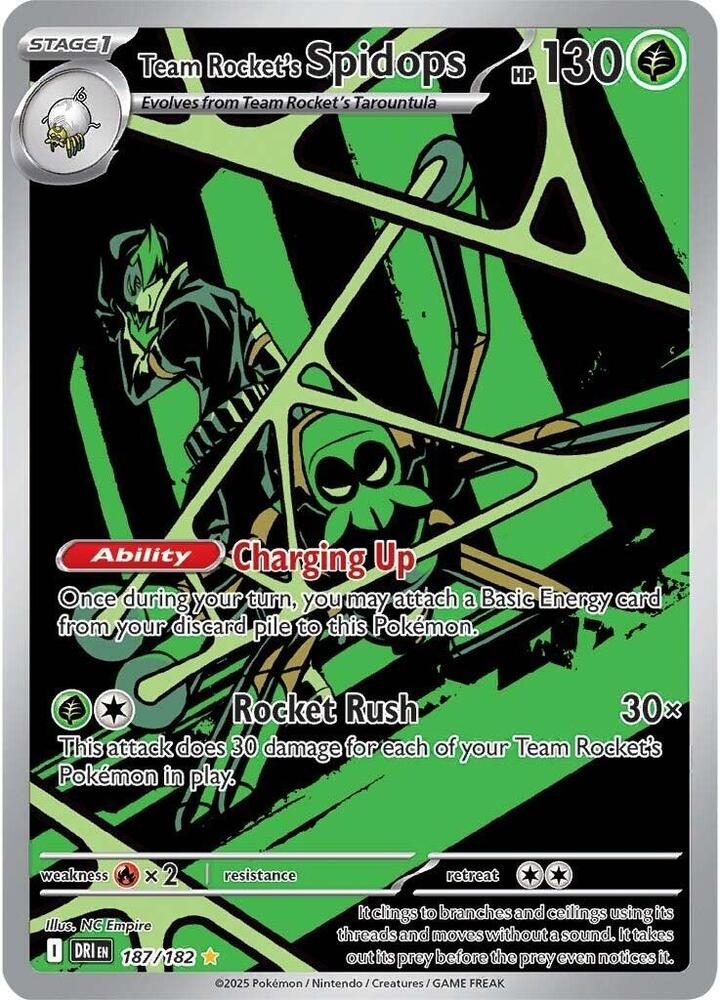 Team Rocket's Spidops - 187/182 - SV10: Destined Rivals (DRI)