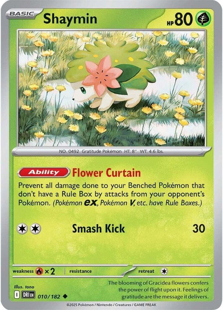 Shaymin - 010/182 - SV10: Destined Rivals (DRI)