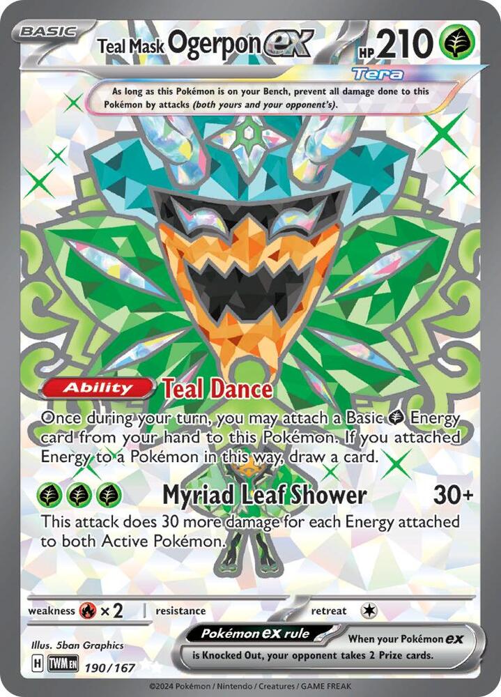 Teal Mask Ogerpon ex - SV06: Twilight Masquerade 190/167