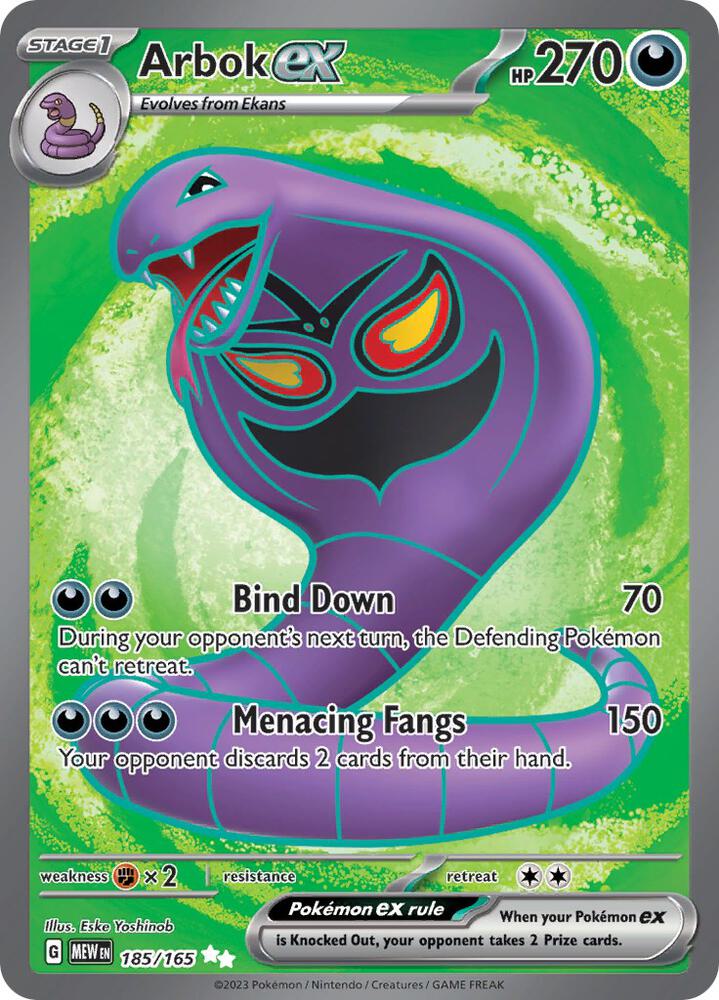 Arbok ex - SV: Scarlet & Violet 151 185/165