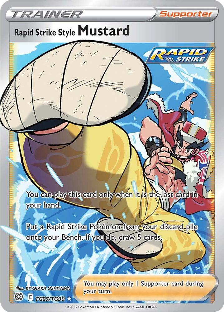 Rapid Strike Style Mustard - SWSH09: Brilliant Stars Trainer Gallery TG27/TG30