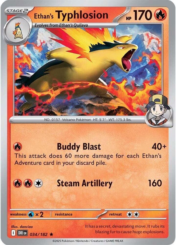 Ethan's Typhlosion - SV10: Destined Rivals (DRI) 