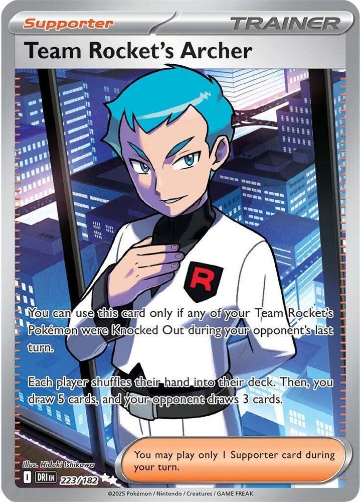 Team Rocket's Archer - 223/182 - SV10: Destined Rivals (DRI)