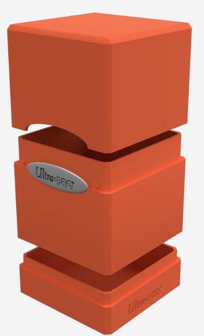 Classic Satin Tower Deck Box Pumpkin Orange