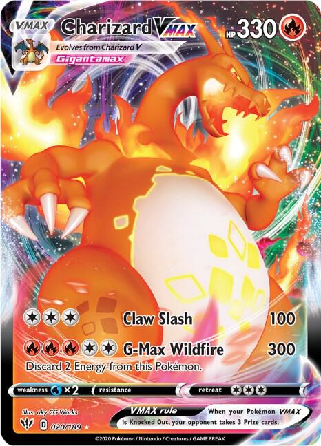 Charizard VMAX - SWSH03: Darkness Ablaze 020/189