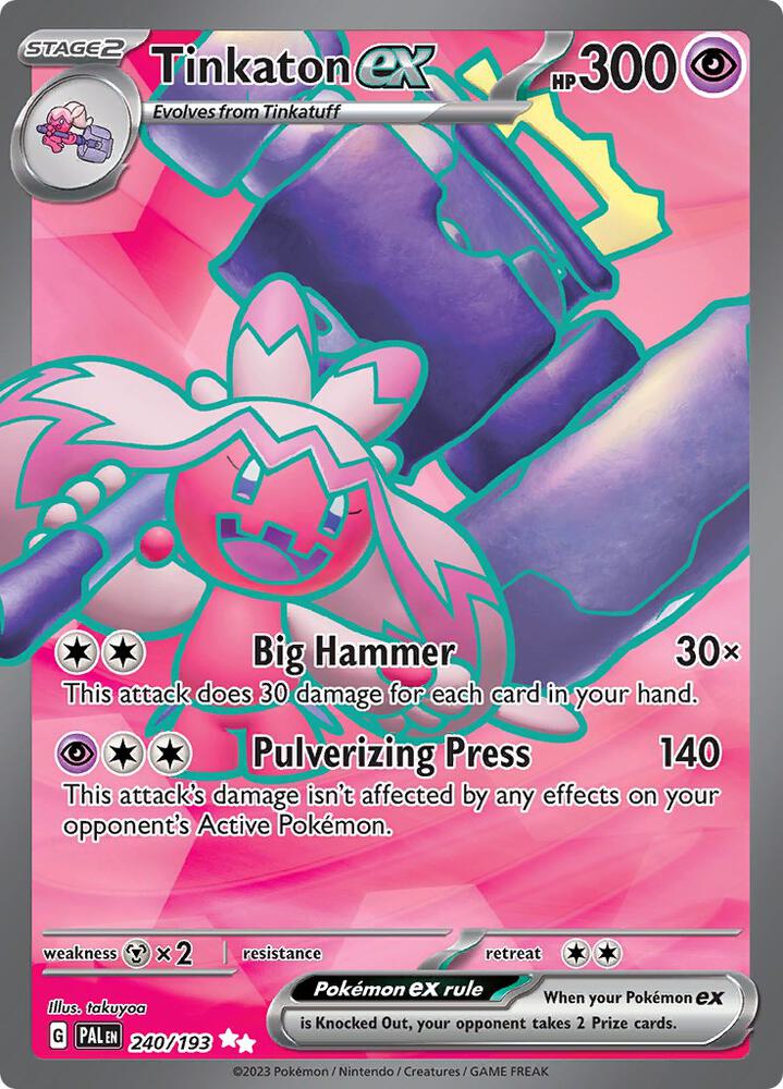 Tinkaton ex - 240/193 - SV02: Paldea Evolved