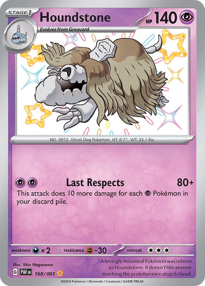 Houndstone - 168/091 - SV: Paldean Fates (PAF)