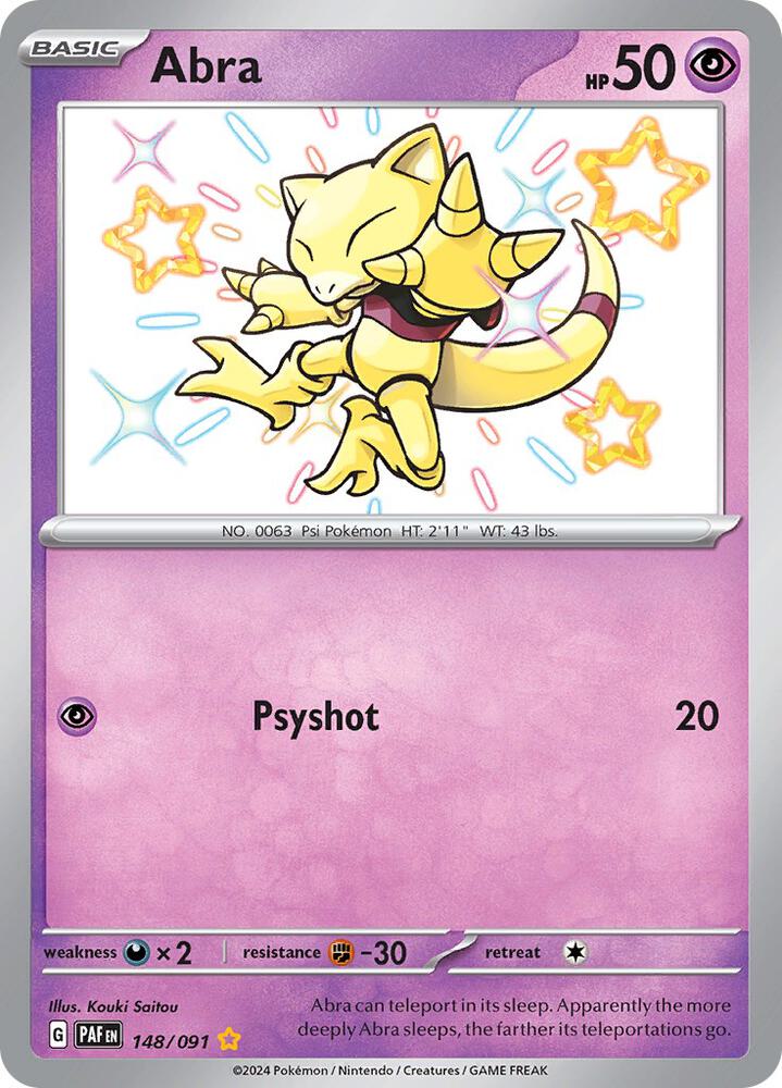 Abra - SV: Paldean Fates 148/091