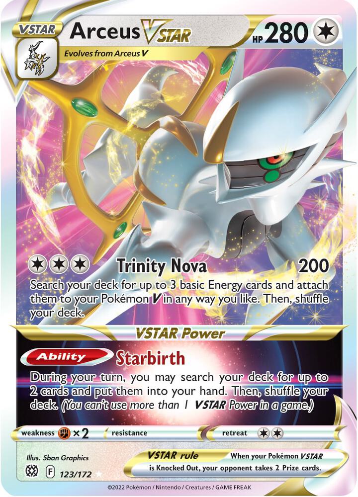 Arceus VSTAR - SWSH09: Brilliant Stars 123/172