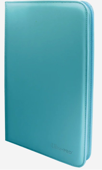Vivid 9-Pocket Zippered PRO-Binder Light Blue