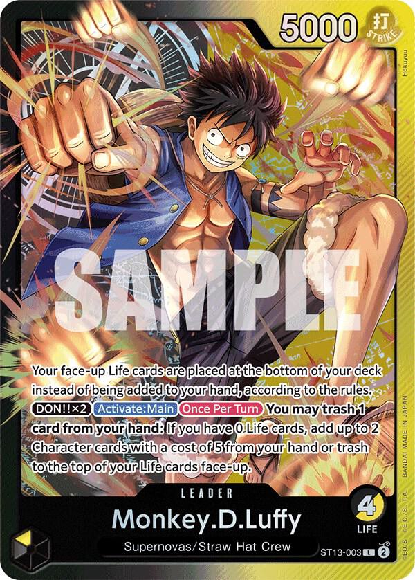 Monkey.D.Luffy (003) - Ultra Deck: The Three Brothers (ST-13) 