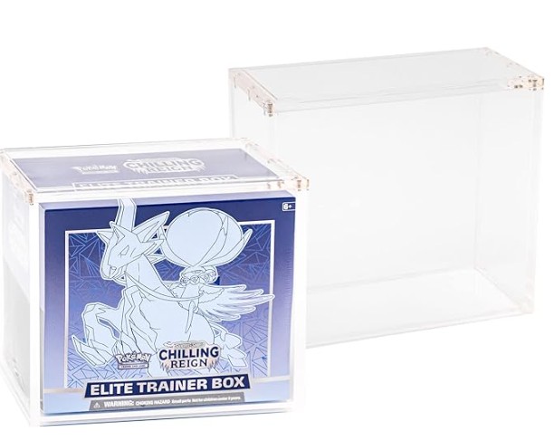 Platinum Protectors Vitrina acrílica para Pokemon Elite Trainer Box con Parte Superior magnética