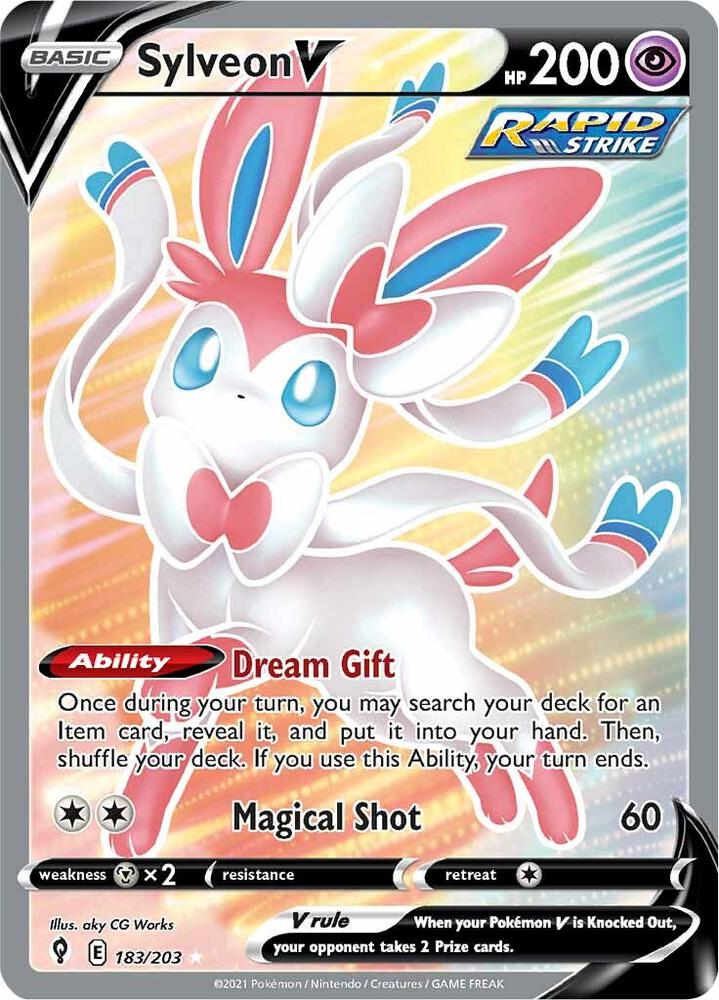 Sylveon V (Full Art) - SWSH07: Evolving Skies 183/203