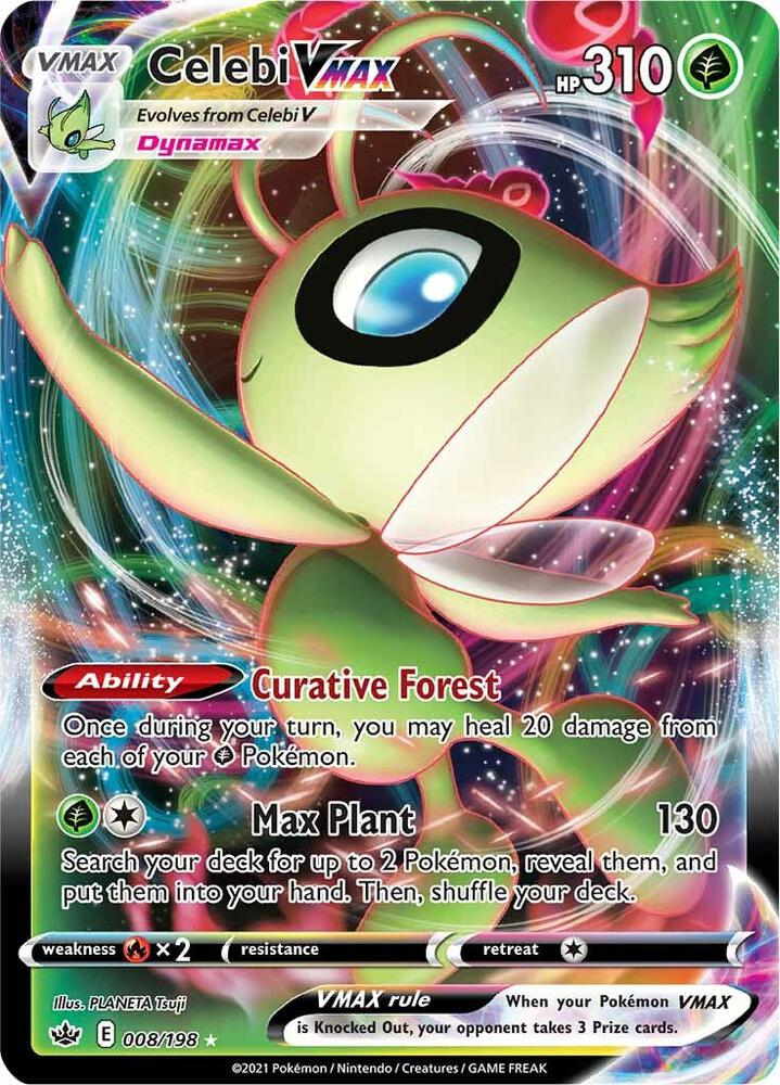 Celebi VMAX - SWSH06: Chilling Reign 008/198
