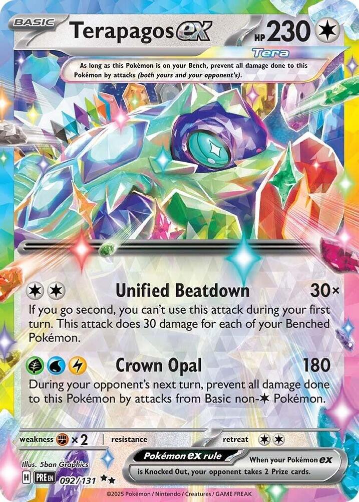Terapagos ex - 092/131 - SV: Prismatic Evolutions (PRE)