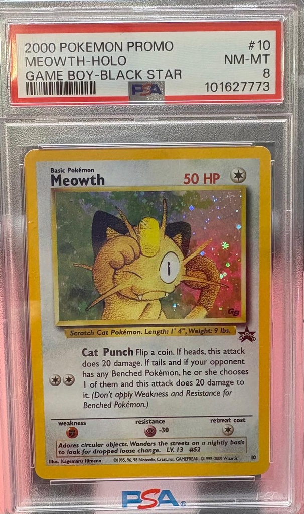 Meowth - WoTC Promo (PR) PSA8