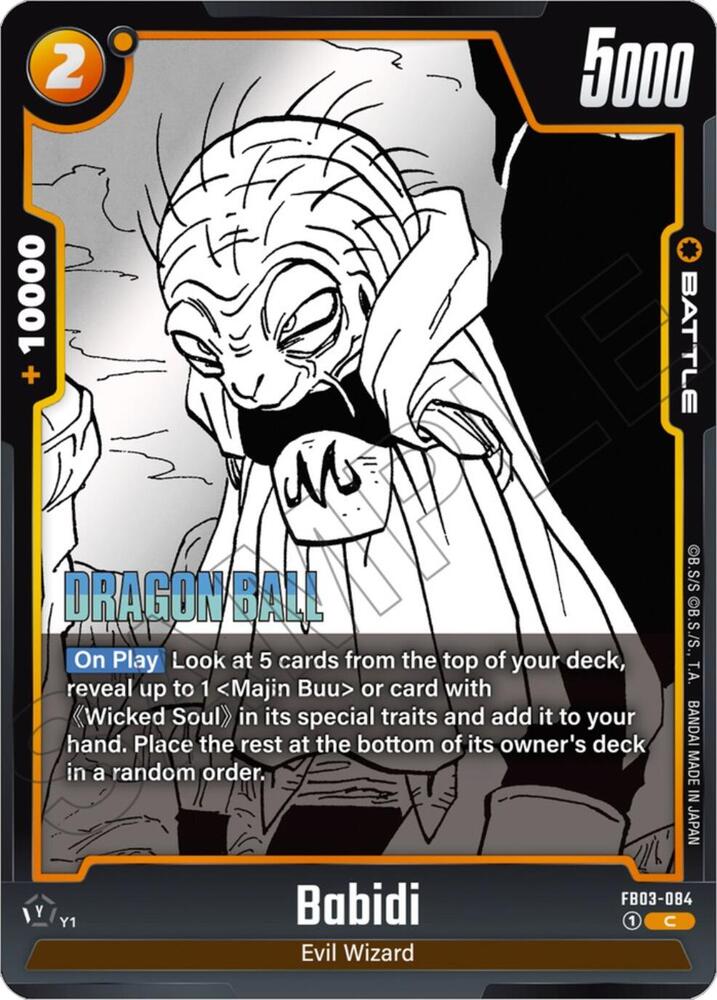 Babidi - Manga Booster 01 (SB01) 