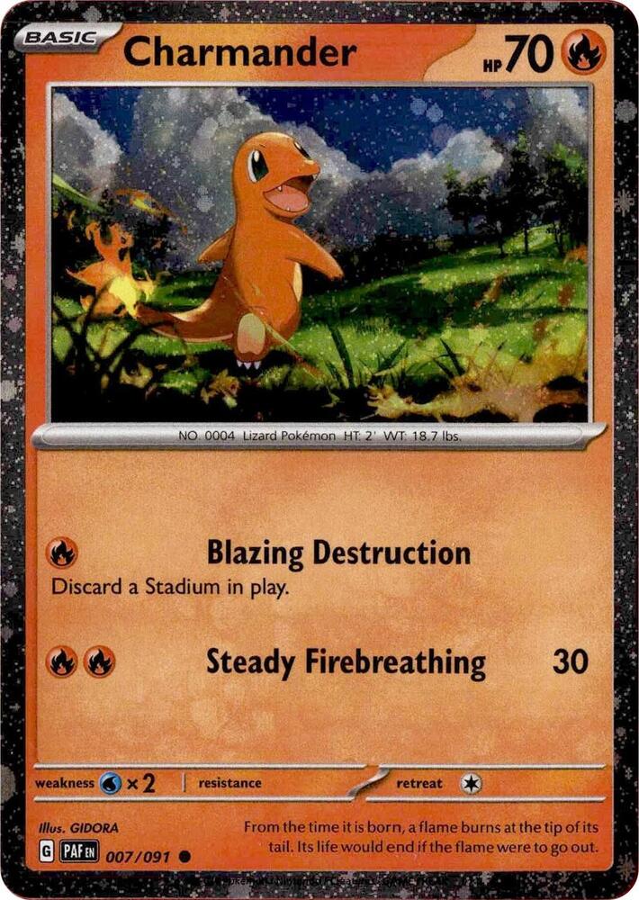 Charmander - 007/091 (Cosmos Holo) - Miscellaneous Cards & Products (MCAP)