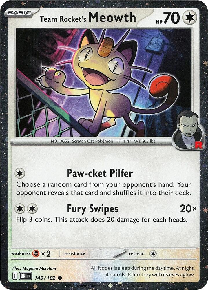 Team Rocket's Meowth (Cosmos Holo) - Miscellaneous Cards & Products (MCAP)