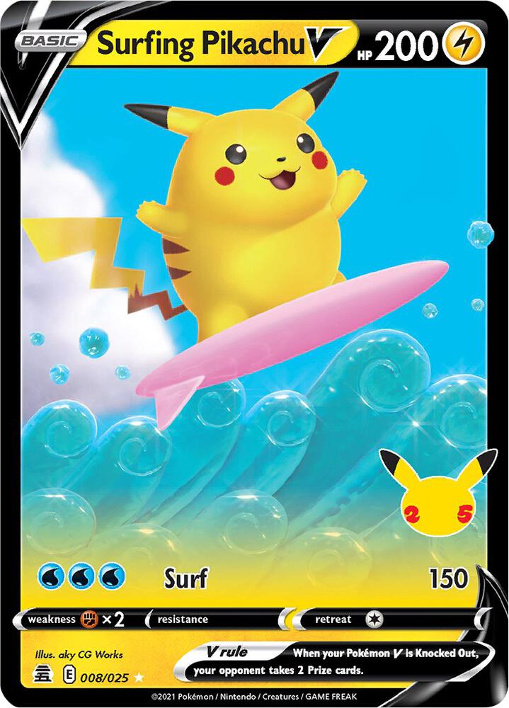 Surfing Pikachu V - Celebrations (CLB)