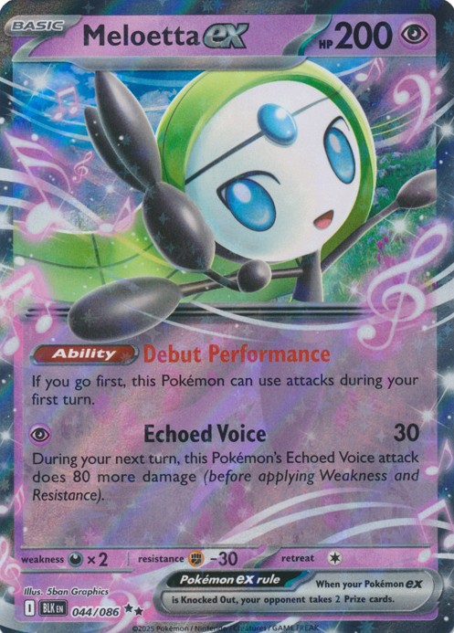 Meloetta ex - SV: Black Bolt (BLK)