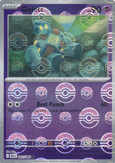Golett (Poke Ball Pattern) - SV: Black Bolt (BLK)