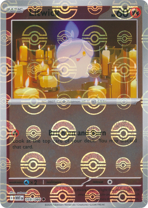 Litwick (Poke Ball Pattern) - SV: White Flare (WHT)