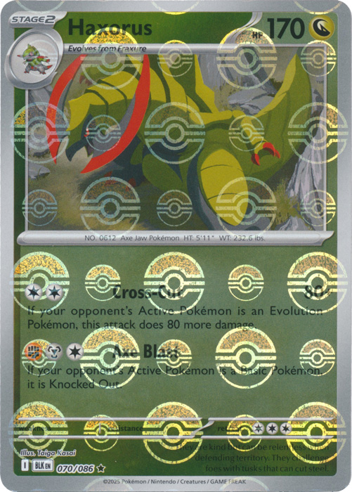 Haxorus (Poke Ball Pattern) - SV: Black Bolt (BLK)