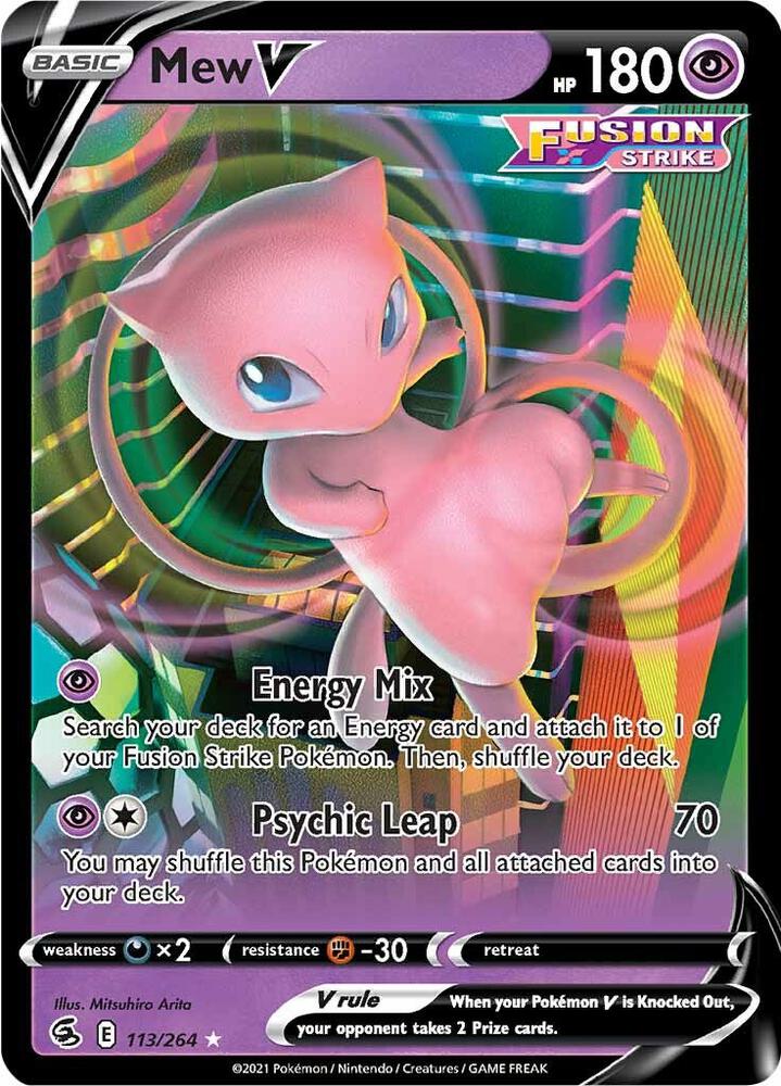 Mew V - SWSH08: Fusion Strike 113/264