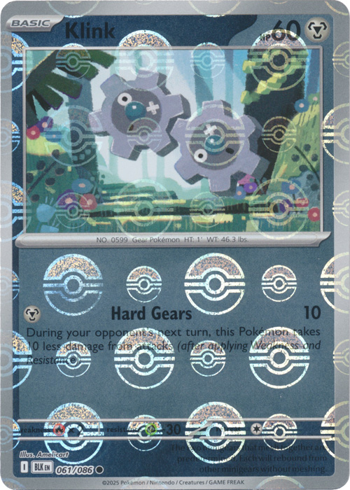 Klink (Poke Ball Pattern) - SV: Black Bolt (BLK)