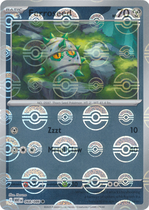 Ferroseed (Poke Ball Pattern) - SV: White Flare (WHT)