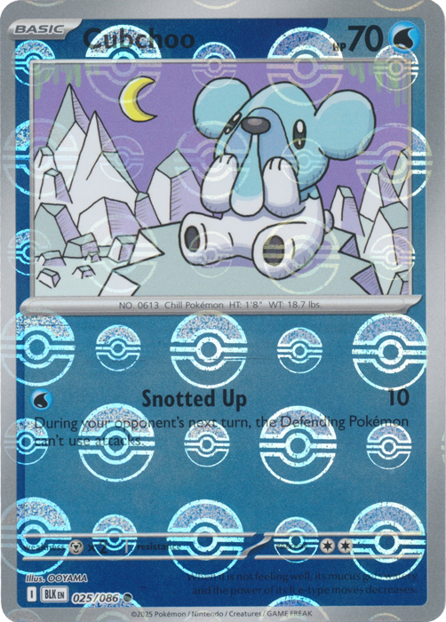 Cubchoo (Poke Ball Pattern) - SV: Black Bolt (BLK)