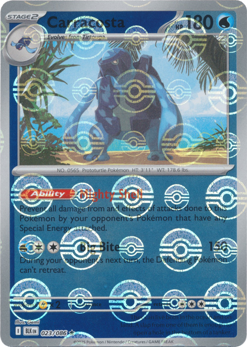 Carracosta (Poke Ball Pattern) - SV: Black Bolt (BLK)