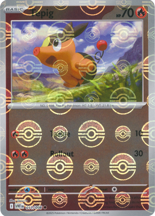 Tepig (Poke Ball Pattern) - SV: White Flare (WHT)