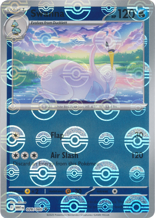 Swanna (Poke Ball Pattern) - SV: White Flare (WHT)