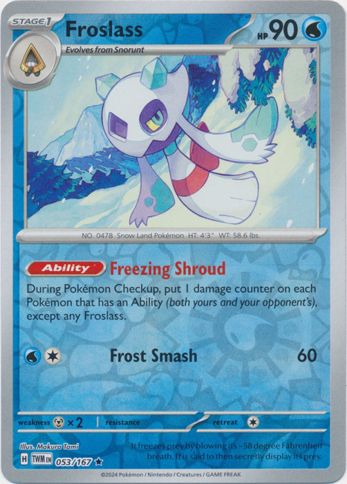 Froslass - 053/167 - SV06: Twilight Masquerade (TWM)