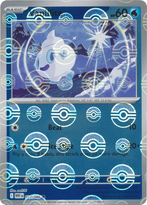 Vanillite (Poke Ball Pattern) - SV: White Flare (WHT)