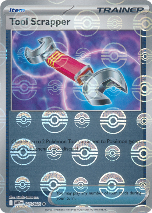 Tool Scrapper (Poke Ball Pattern) - SV: White Flare (WHT)