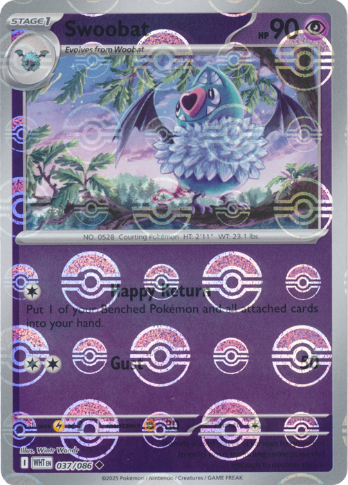 Swoobat (Poke Ball Pattern) - SV: White Flare (WHT)