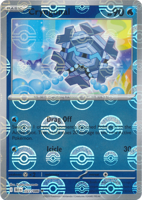 Cryogonal (Poke Ball Pattern) - SV: Black Bolt (BLK)