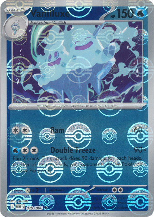 Vanilluxe (Poke Ball Pattern) - SV: White Flare (WHT)
