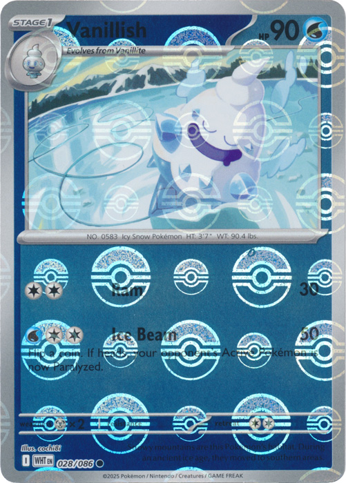 Vanillish (Poke Ball Pattern) - SV: White Flare (WHT)