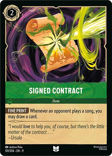 Signed Contract - Fabled (9) 